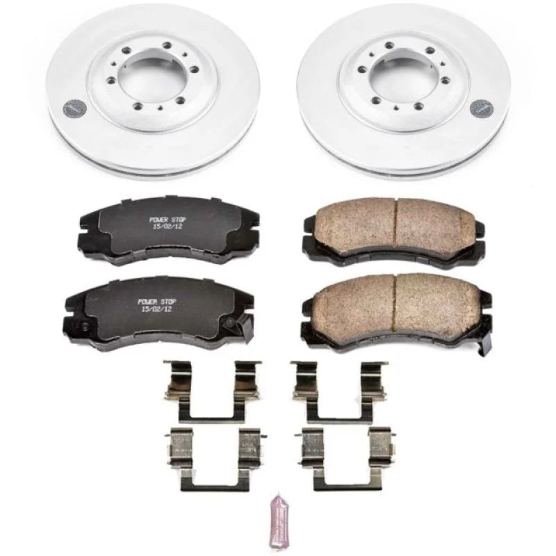PowerStop Front Z17 Geomet Coated Brake Kit fits 1996-1999 Acura SLX / 1994-2001 Honda Passport / 1998-2000 Isuzu Amigo / ...