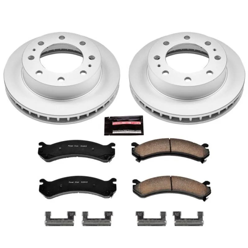 PowerStop Front Z17 Geomet Coated Brake Kit fits 2000-2005 Cadillac Deville / 2002-2005 Chevrolet Avalanche 2500 / 2003-20...