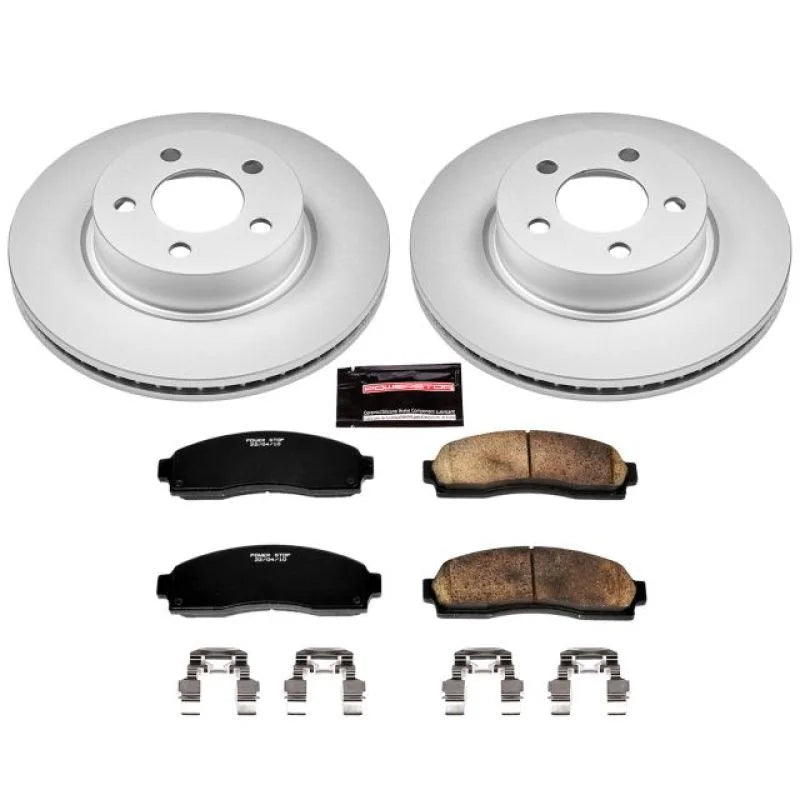 PowerStop Front Z17 Geomet Coated Brake Kit fits 2001-2005 Ford Explorer SPORT / 2003-2005 Ford Ranger Edge / 2004-2009 Fo...