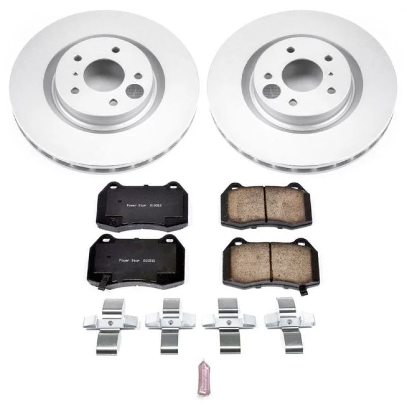 PowerStop Front Z17 Geomet Coated Brake Kit fits 2003 2004 Infiniti G35 / 2003-2008 Nissan 350Z / 2005 Nissan 350Z 35TH - ...