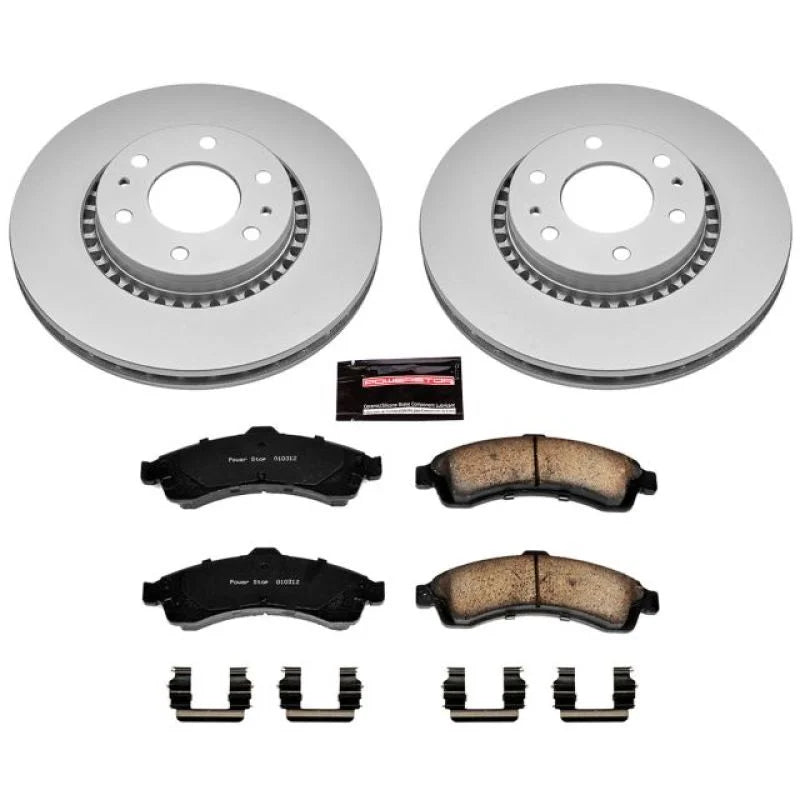 PowerStop Front Z17 Geomet Coated Brake Kit fits 2004 2005 Buick Rainier / 2004 2005 Buick Rainier Cxl / 2003-2006 Chevrol...