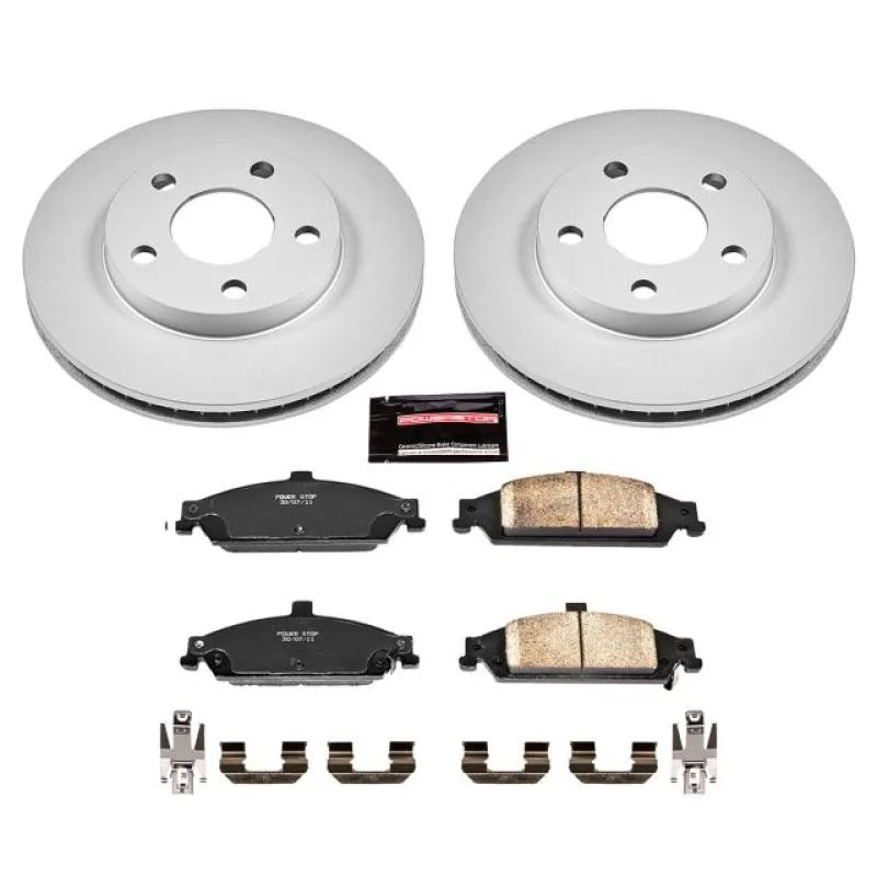 PowerStop Front Z17 Geomet Coated Brake Kit fits 2004 2005 Chevrolet Classic / 1997-2005 Chevrolet Malibu / 1997-2003 Chev...