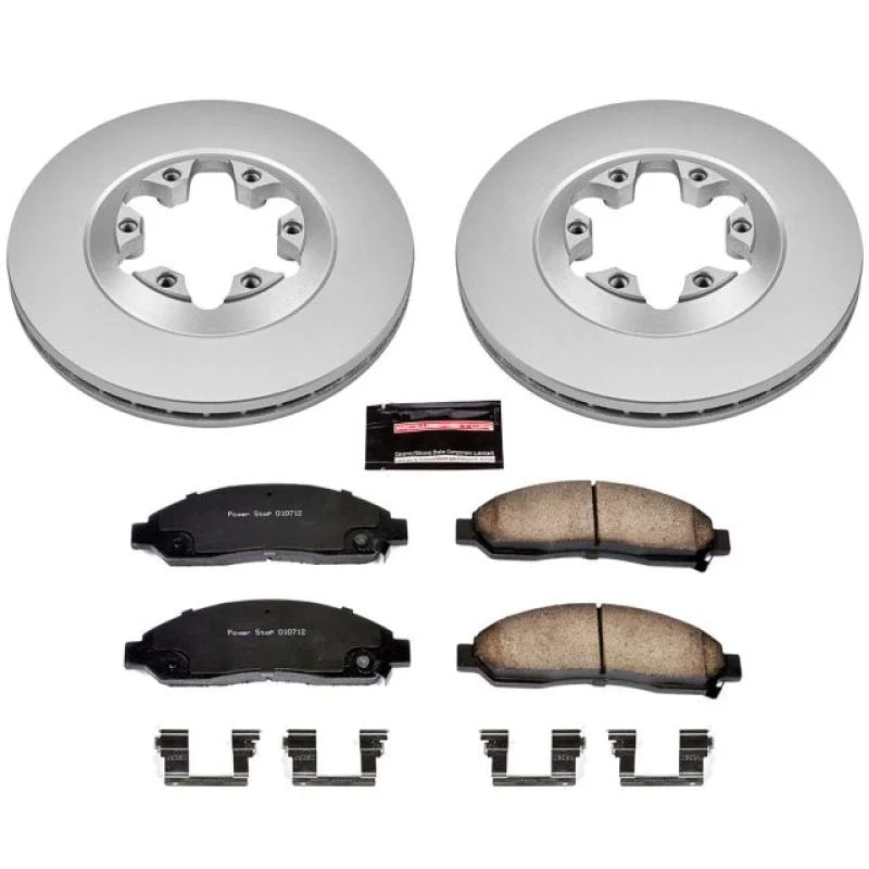 PowerStop Front Z17 Geomet Coated Brake Kit fits 2004-2008 Chevrolet Colorado / 2004-2008 GMC Canyon / 2006 Isuzu i-280 / ...