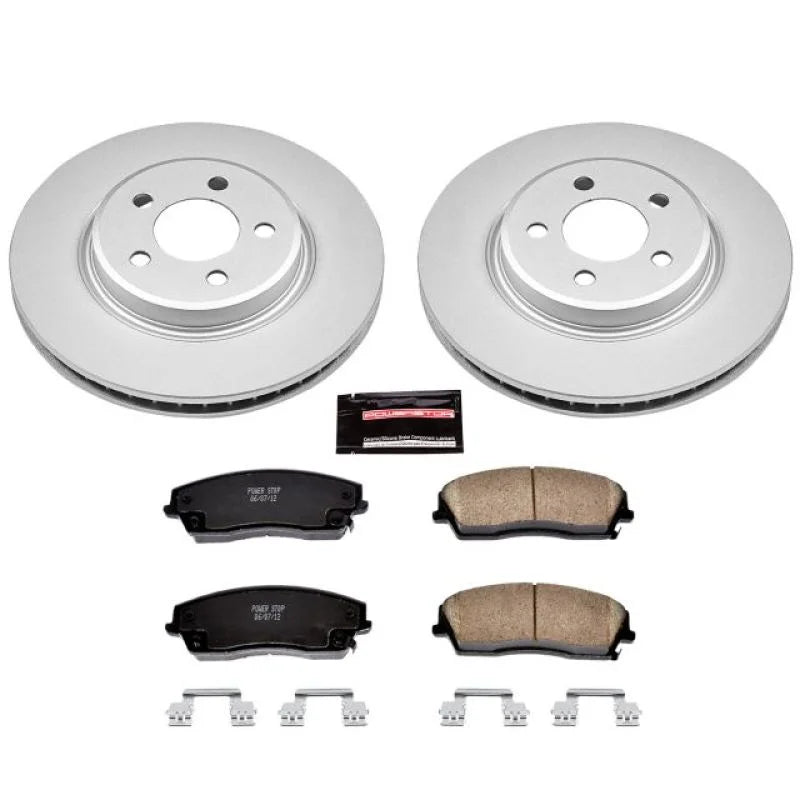 PowerStop Front Z17 Geomet Coated Brake Kit fits 2005-2010 2018-2023 Chrysler 300 / 2013-2017 Chrysler 300 C / 2008 Chrysl...