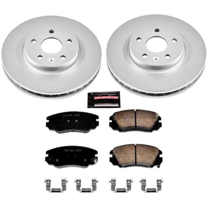 PowerStop Front Z17 Geomet Coated Brake Kit fits 2010 Buick Allure / 2012-2016 Buick LaCrosse / 2010 2011 Buick LaCrosse C...