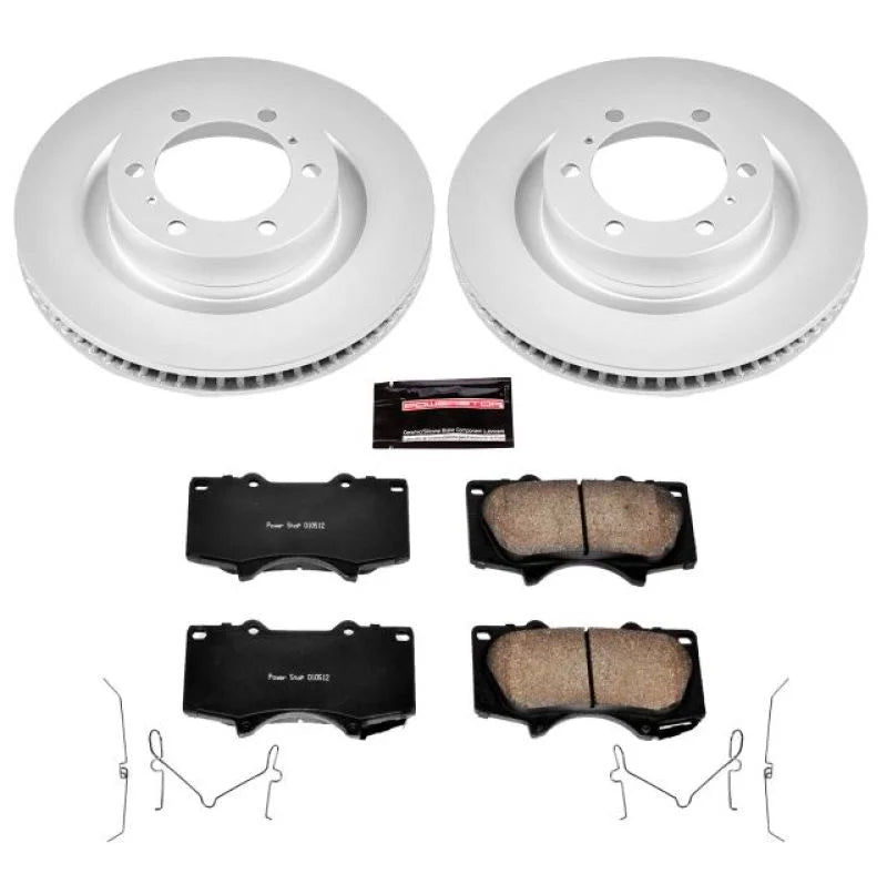 PowerStop Front Z17 Geomet Coated Brake Kit fits 2010-2023 Lexus GX460 / 2015-2024 Toyota 4RUNNER / 2010-2024 Toyota 4RUNN...