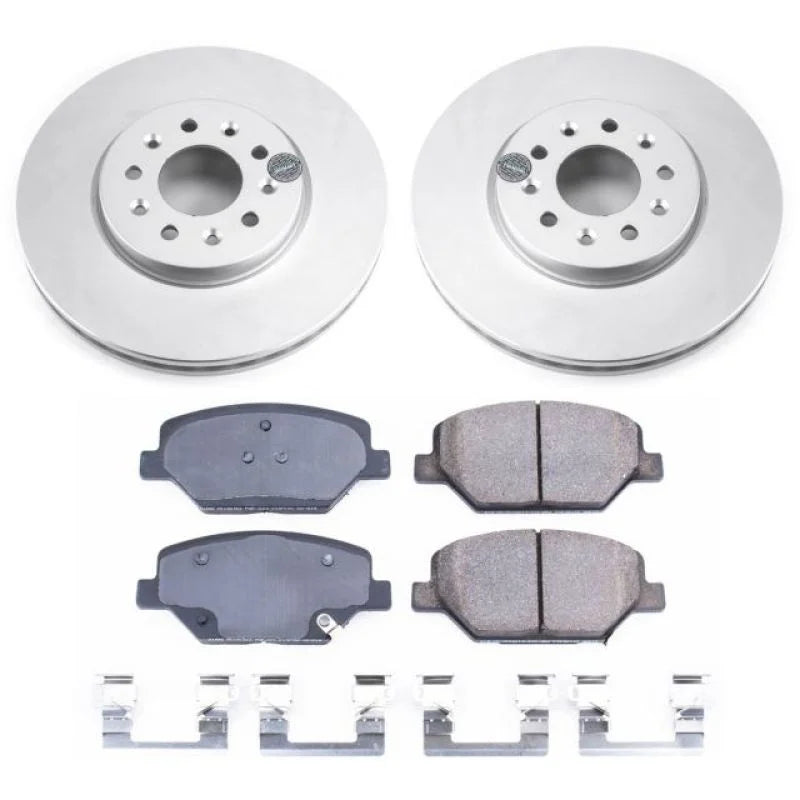 PowerStop Front Z17 Geomet Coated Brake Kit fits 2016-2018 Buick Envision / 2017-2019 Buick LaCrosse / 2018-2020 Buick Reg...