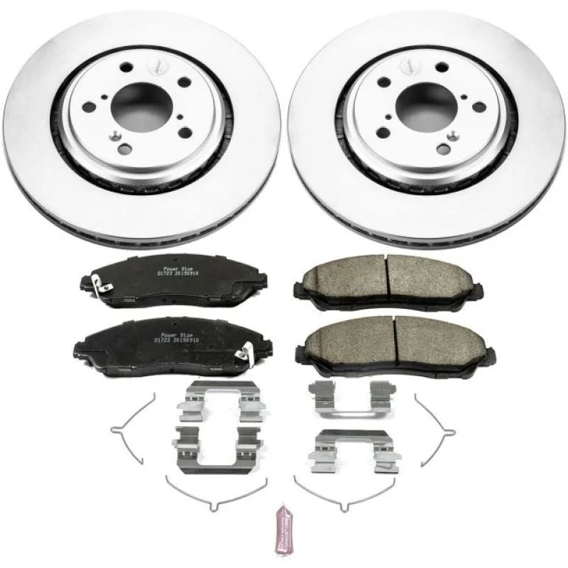 PowerStop Front Z17 Geomet Coated Brake Kit fits 2017-2020 Acura MDX / 2016-2022 Honda Pilot / 2016-2021 Honda Pilot EX / ...