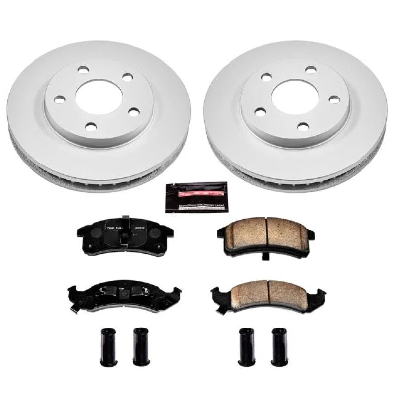 PowerStop Front Z17 Geomet Coated Brake Kit fits Buick LeSabre / 1994-1999 Buick LeSabre Custom / 1994-1996 Buick Park Ave...