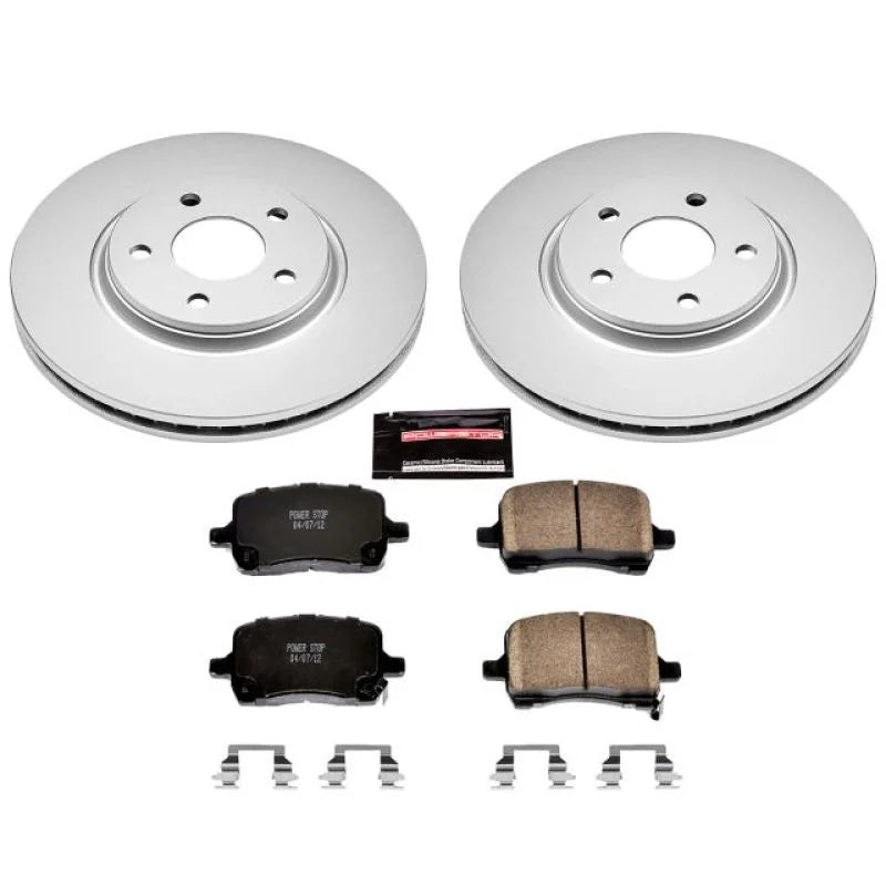 PowerStop Front Z17 Geomet Coated Brake Kit fits Chevrolet Cobalt / 2005 Chevrolet Cobalt SS / 2008 Chevrolet Cobalt SPORT...