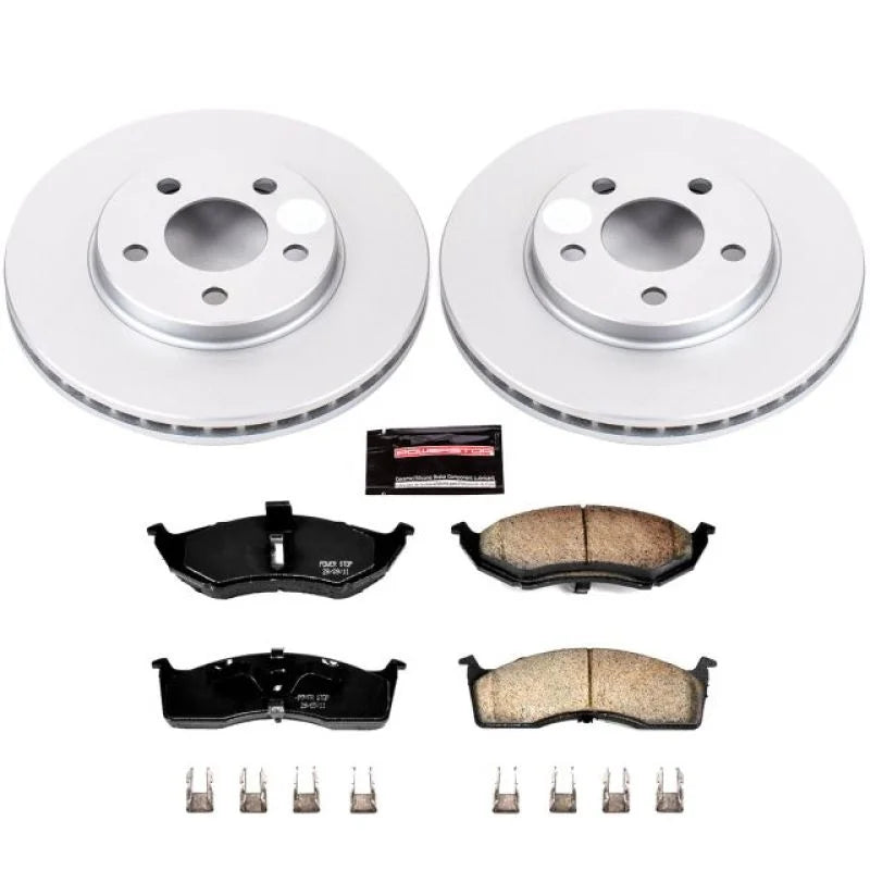PowerStop Front Z17 Geomet Coated Brake Kit fits Dodge Neon / 2001 2002 Dodge Neon Acr / 2000-2002 Dodge Neon ES / 2000 Do...
