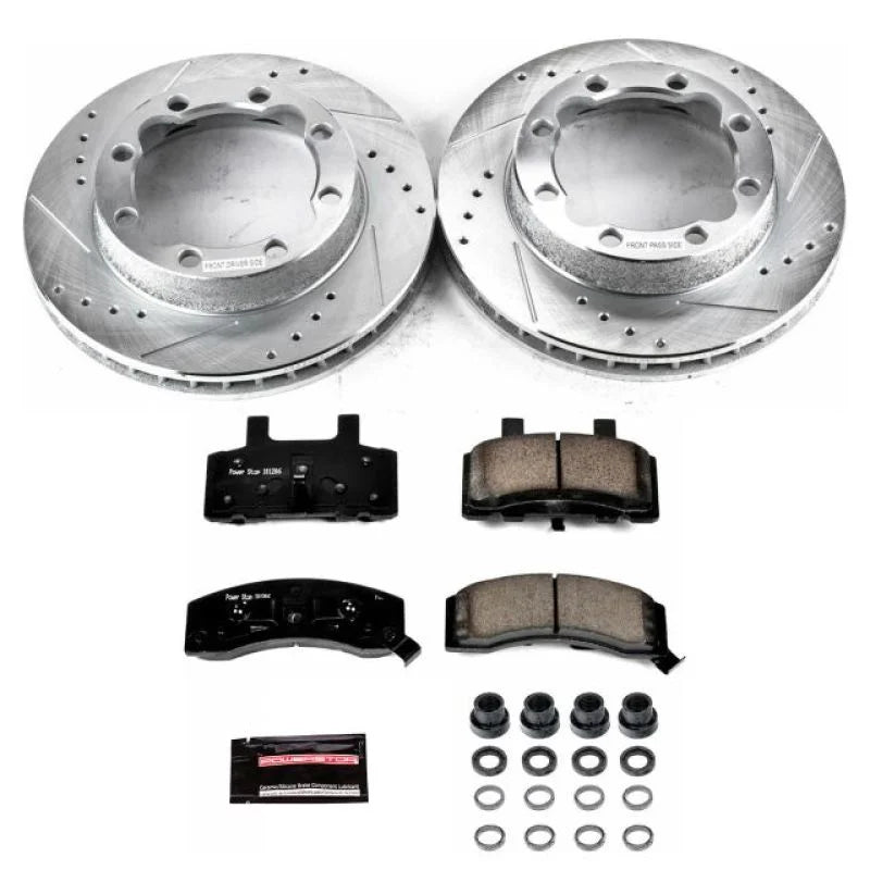 PowerStop Front Z23 Brake Kit fits 1500 Chevrolet K1500 / 1994-1999 Chevrolet K1500 Suburban / 1988-2000 Chevrolet K2500 /...