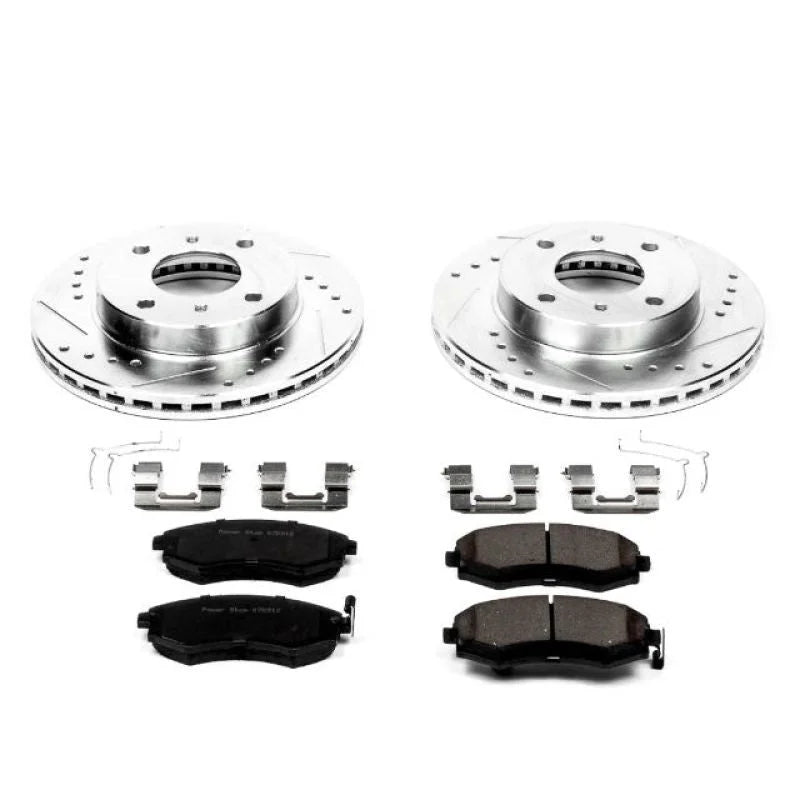 PowerStop Front Z23 Brake Kit fits 1991-1996 Infiniti G20 / 1989-1994 1996-1998 Nissan 240SX / 2000-2006 Nissan Sentra - M...
