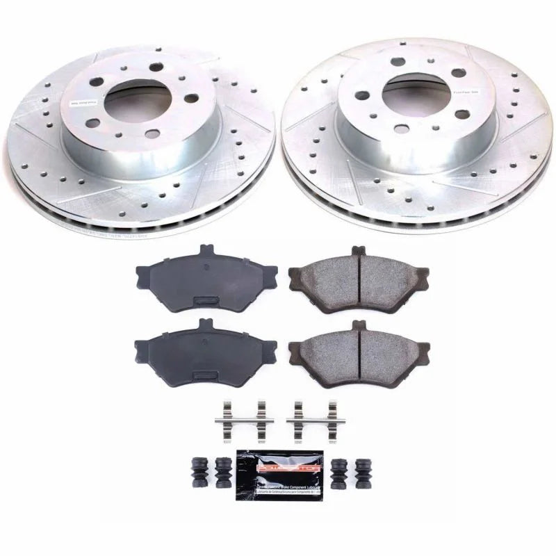 PowerStop Front Z23 Brake Kit fits 1995-1997 Ford Crown Victoria / 1995-1997 Lincoln Town Car / 1996 Lincoln Town Car Anni...