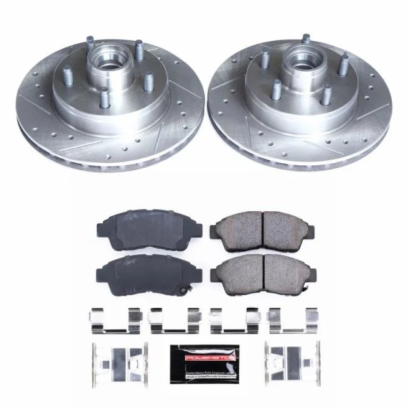 PowerStop Front Z23 Brake Kit fits 1995-1997 Ford Ranger Splash / 1997 Ford Ranger SPORT / 1995-1996 Ford Ranger Xl / 1995...