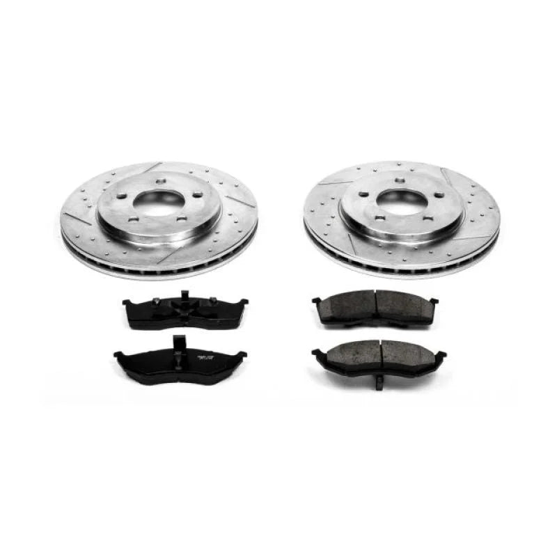 PowerStop Front Z23 Brake Kit fits 2001 2002 Chrysler Prowler / 1997-2000 Chrysler Town & / 2000 Chrysler Voyager / 2000 C...