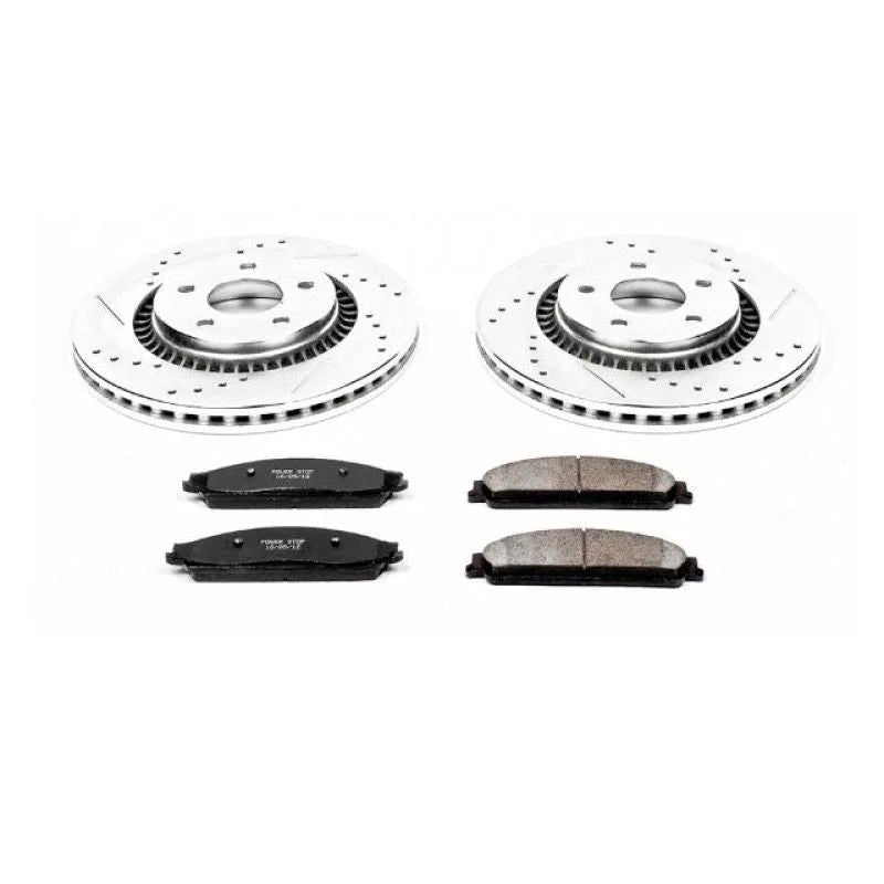 PowerStop Front Z23 Brake Kit fits 2005-2007 Ford Five Hundred / 2005-2007 Ford Freestyle / 2008 2009 Ford Taurus LIMITED ...