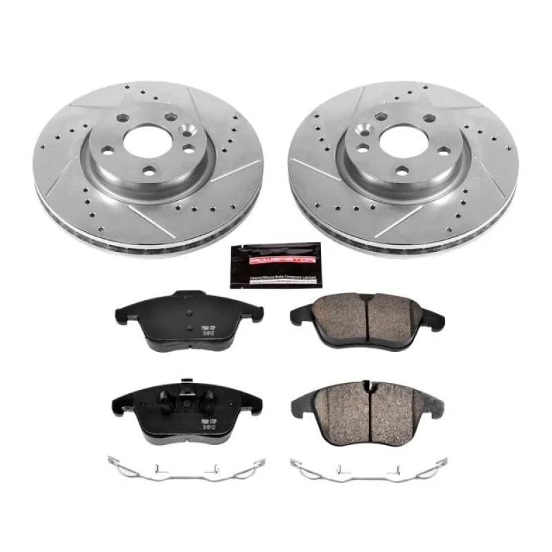 PowerStop Front Z23 Brake Kit fits 2012-2015 land Rover Range Rover / 2012-2014 Volvo S60 T5 / 2011-2014 Volvo S60 T6 / 20...
