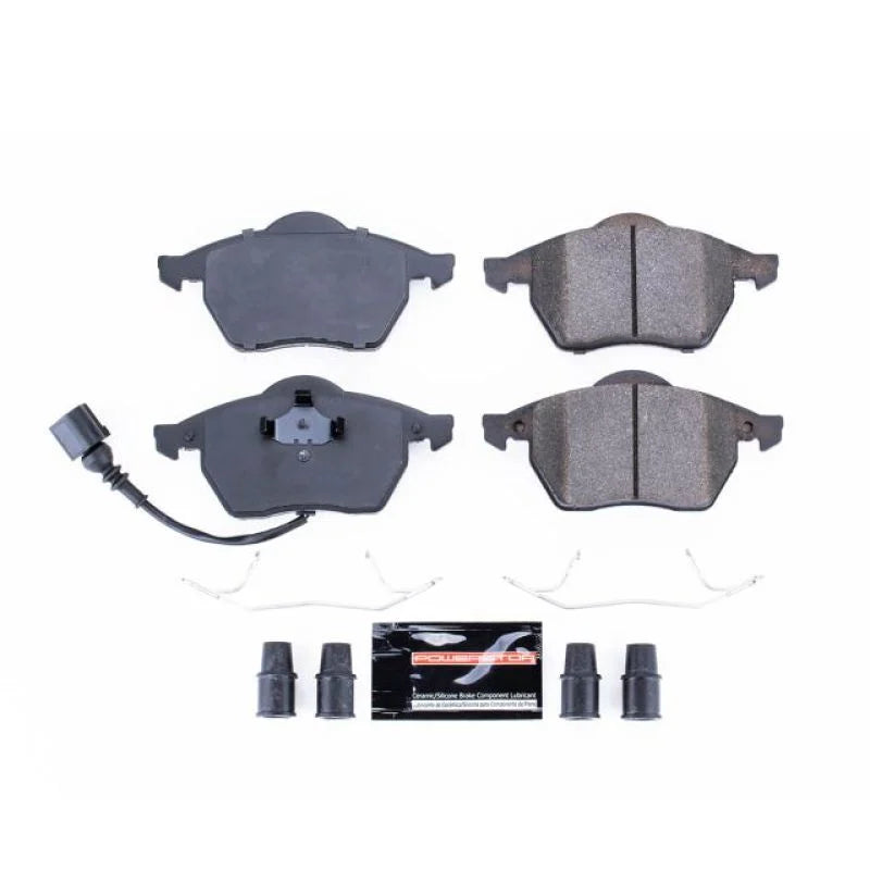 PowerStop Front Z23 Brake Pads w/Hardware fits 2000-2006 Audi TT / 2000-2003 2006 Audi TT Quattro / 1999-2004 2009 Volkswa...