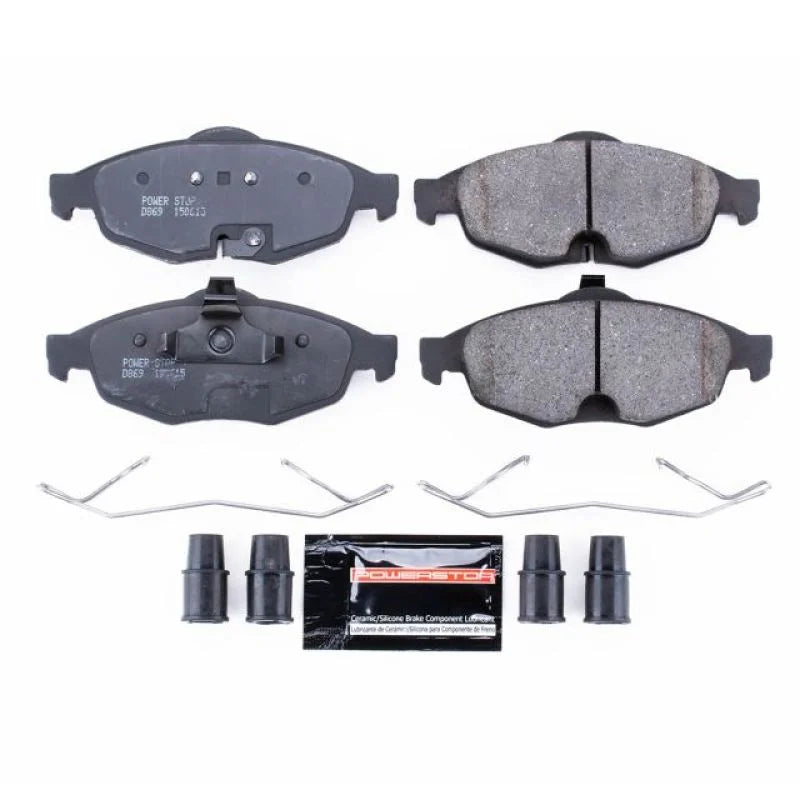 PowerStop Front Z23 Brake Pads w/Hardware fits 2002-2006 Chrysler Sebring / 2001-2004 Chrysler Sebring LX / 2001-2006 Chry...