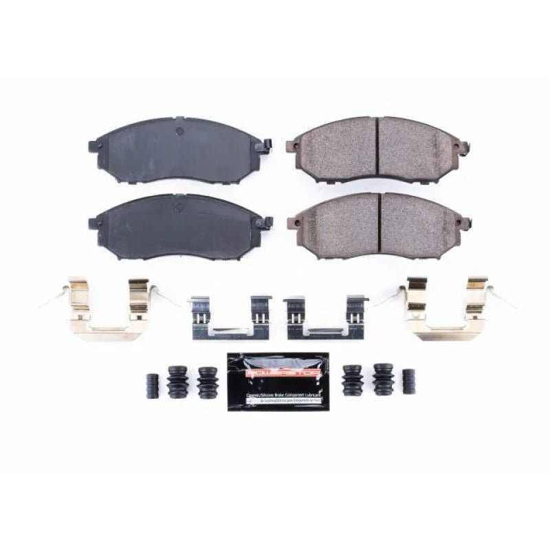 PowerStop Front Z23 Brake Pads w/Hardware fits 2008-2012 Infiniti EX35 / 2013 Infiniti EX37 / 2006-2012 Infiniti FX35 / 20...