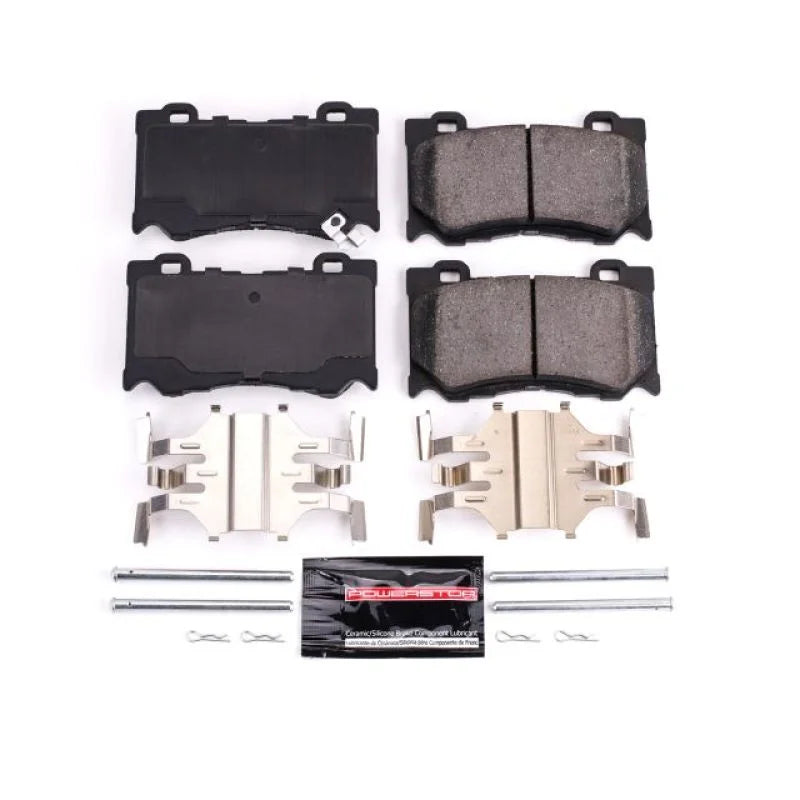 PowerStop Front Z23 Brake Pads w/Hardware fits 2009-2013 Infiniti FX50 / 2009-2013 Infiniti G37 / 2011-2013 Infiniti G37 I...