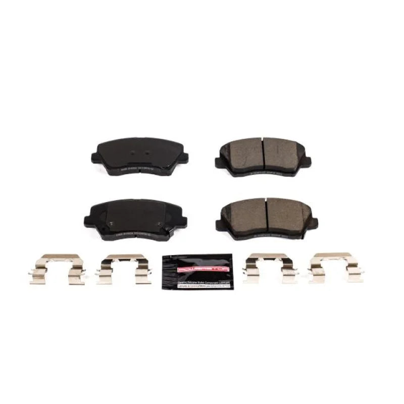 PowerStop Front Z23 Brake Pads w/Hardware fits 2017 Hyundai Elantra GT / 2016-2021 Hyundai Veloster / 2016-2021 Hyundai Ve...
