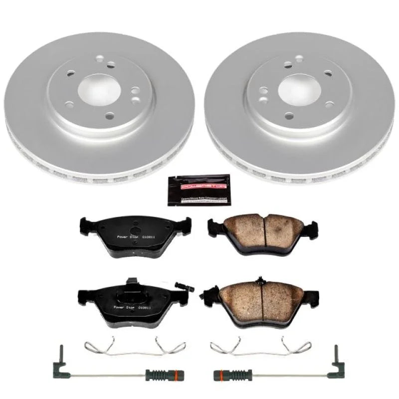PowerStop Front Z23 Coated Brake Kit fits 2004-2008 Chrysler Crossfire / 1998-2002 Mercedes-Benz CLK320 / 1999-2003 Merced...