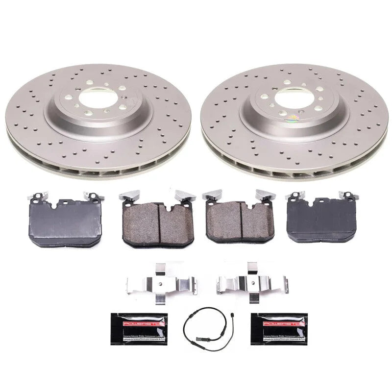 PowerStop Front Z23 Coated Brake Kit fits 2016-2019 BMW M2 / 2015-2018 BMW M3 / 2015-2020 BMW M4