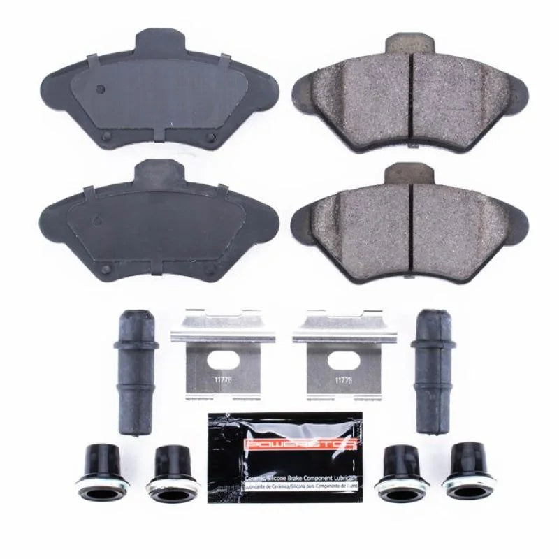 PowerStop Front Z23 EVOLUTION SPORT Brake Pads w/Hardware fits 1994-1998 Ford Mustang / 1995 Ford Mustang GTS / 1993-1997 ...