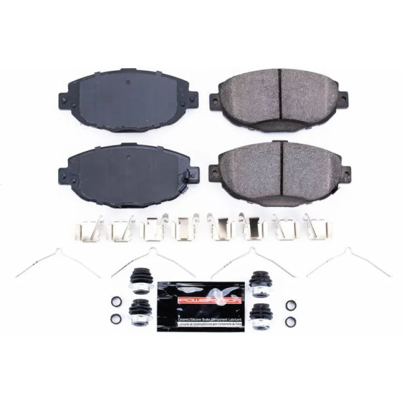 PowerStop Front Z23 EVOLUTION SPORT Brake Pads w/Hardware fits 1999-2000 Lexus SC300 / 1992-2000 Lexus SC400 - Main Produc...