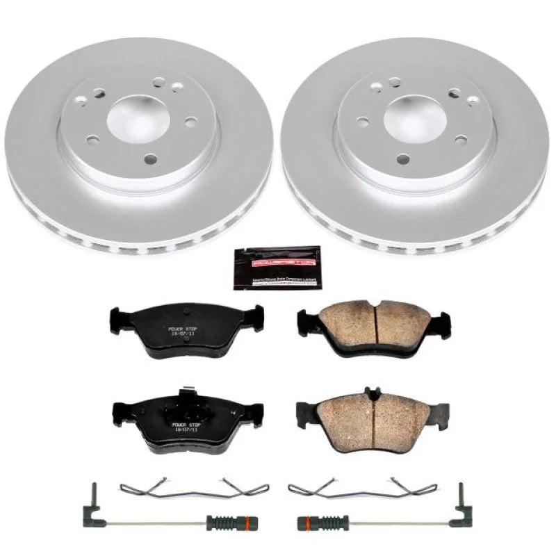 PowerStop Front Z23 EVOLUTION SPORT Coated Brake Kit fits 1999-2000 Mercedes-Benz C230 / 1996-2000 Mercedes-Benz C280 / 19...