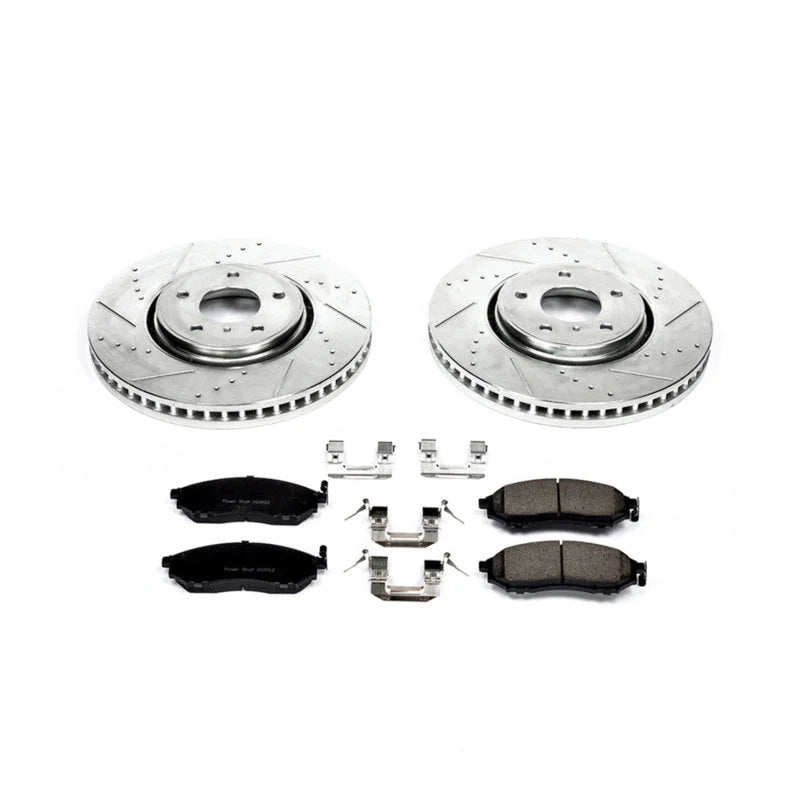 PowerStop Front Z23 Evolution Brake Kit fits 2005-2012 Infiniti FX35 / 2013 Infiniti FX37 / 2005-2008 Infiniti FX45 / 2014...