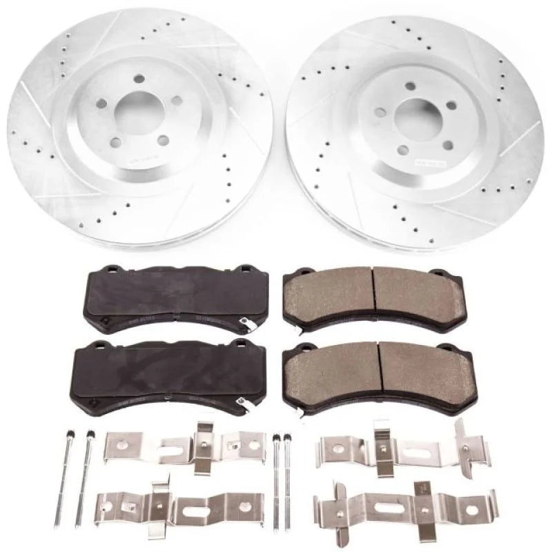 PowerStop Front Z23 Evolution Brake Kit fits 2015-2020 Dodge Challenger / Charger - Main Product View