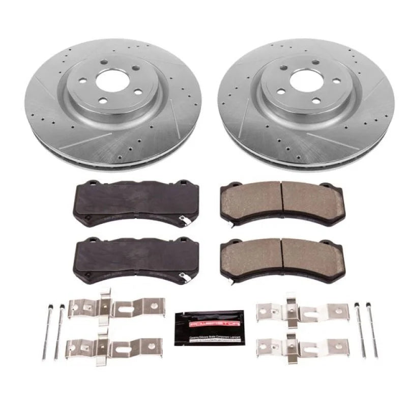 PowerStop Front Z23 Evolution Brake Kit fits 2018-2020 Dodge DURANGO SRT / 2014-2021 Jeep Grand Cherokee SRT / 2012-2013 J...