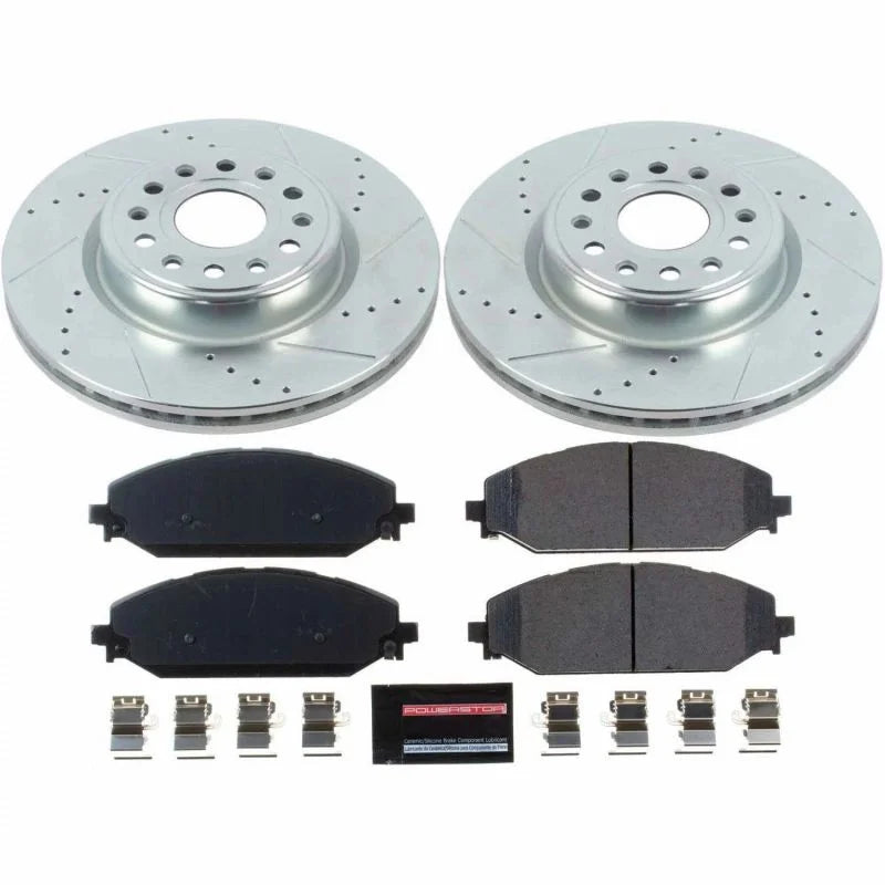 PowerStop Front Z23 Evolution Brake Kit fits 2019-2025 Ram 1500