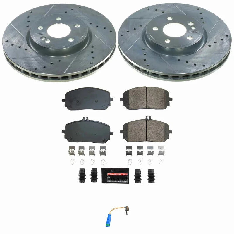 PowerStop Front Z23 Evolution Brake Kit fits 2019-2022 Mercedes-Benz A220 / 2020-2024 Mercedes-Benz CLA250 / 2021-2024 Mer...