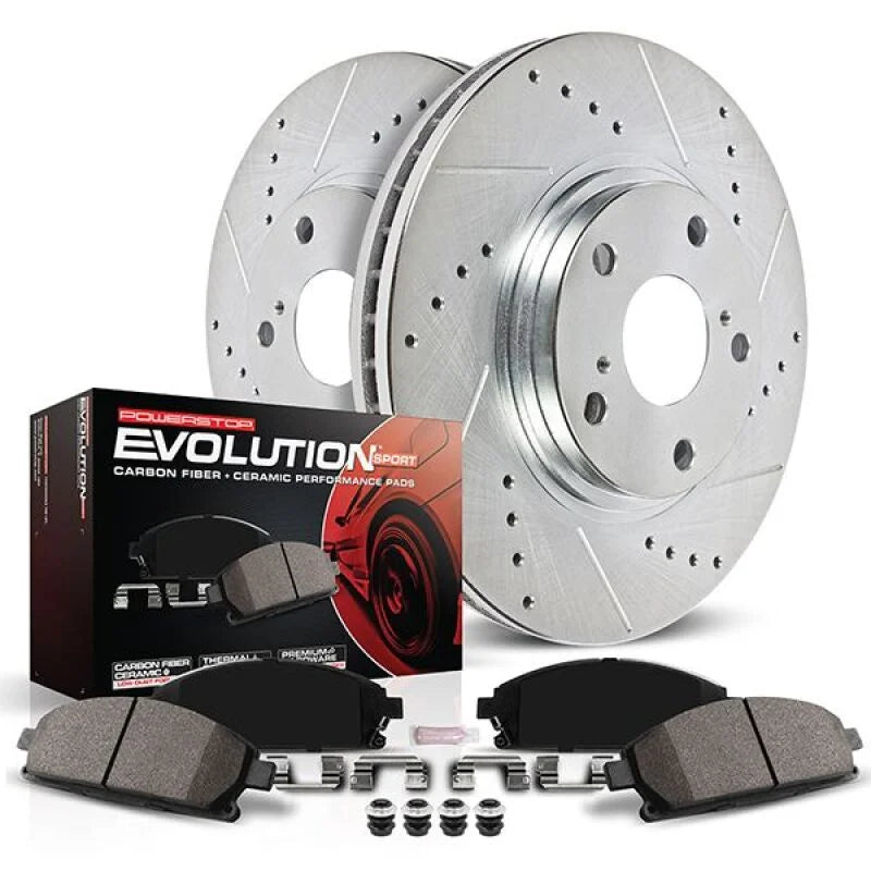 PowerStop Front Z23 Evolution Brake Kit fits 2021-2023 Ford Mustang ECOBOOST