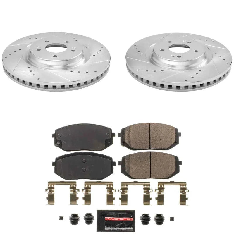 PowerStop Front Z23 Evolution Brake Kit fits 2021-2023 Hyundai Sonata N Line