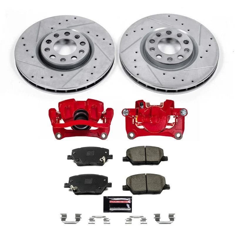 PowerStop Front Z23 Evolution Kit w/Calipers fits Fiat 500X / 2016 Fiat 500X Easy / 2016-2018 Fiat 500X Lounge / 2017-2018...
