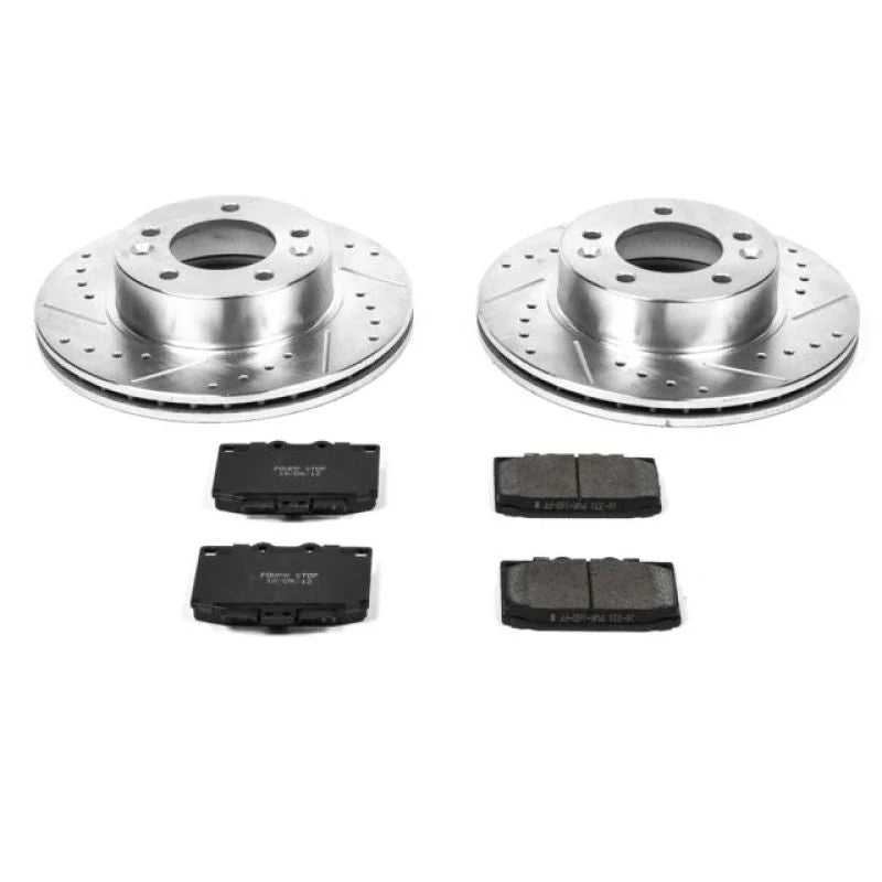 PowerStop Front Z23 Evolution Sport Brake Kit fits 1986-1991 Mazda Rx-7 - Main Product View