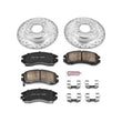 Load image into Gallery viewer, PowerStop Front Z23 Evolution Sport Brake Kit fits 1990-1996 Subaru Impreza / Legacy - Main Product View