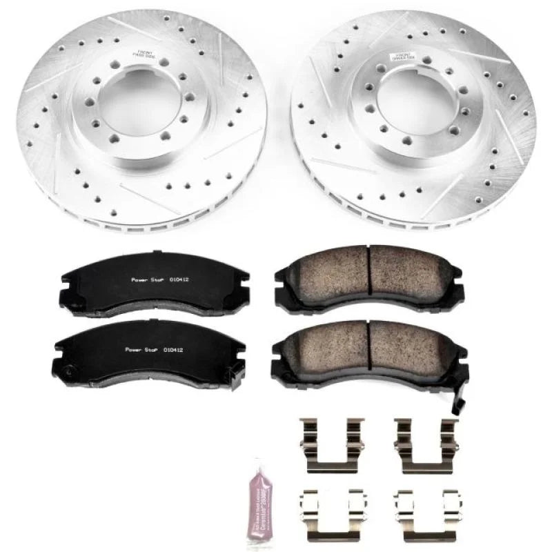 PowerStop Front Z23 Evolution Sport Brake Kit fits 1991-2004 Mitsubishi Montero / Montero SPORT - Main Product View