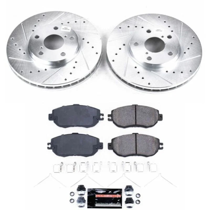 PowerStop Front Z23 Evolution Sport Brake Kit fits 1993-1994 Lexus LS400 - Main Product View