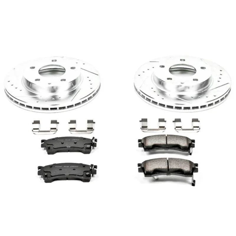 PowerStop Front Z23 Evolution Sport Brake Kit fits 1993-1997 Ford Probe / 1997 Ford Probe GTS / 1993-1996 Ford Probe SE / ...