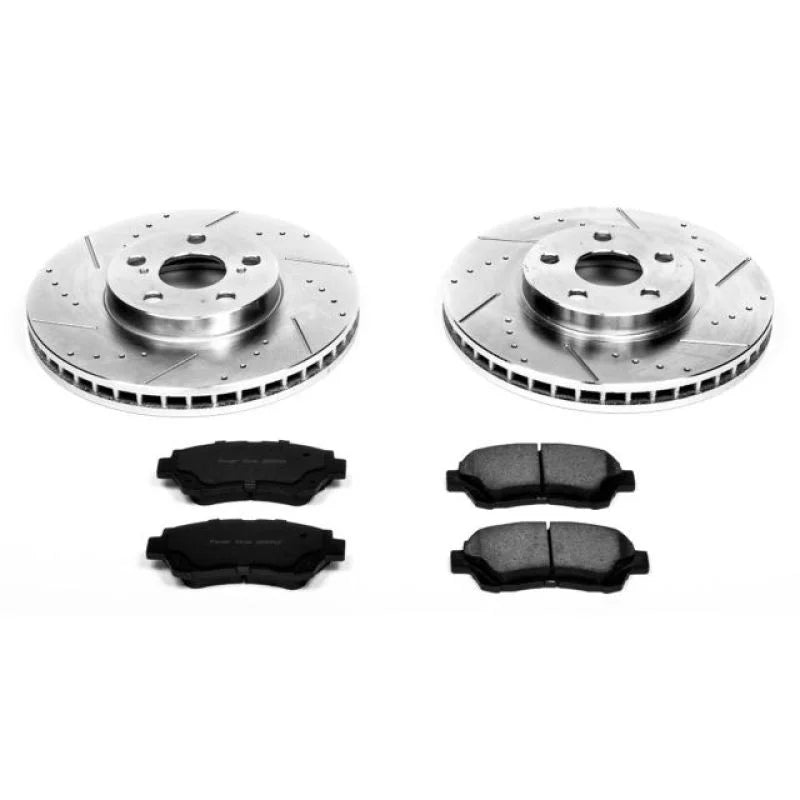PowerStop Front Z23 Evolution Sport Brake Kit fits 1994-1999 Toyota Celica GT - Main Product View