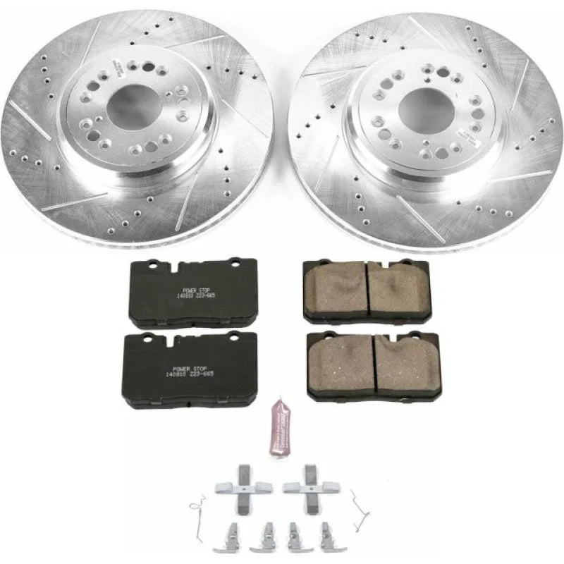 PowerStop Front Z23 Evolution Sport Brake Kit fits 1995-2000 Lexus LS400 - Main Product View