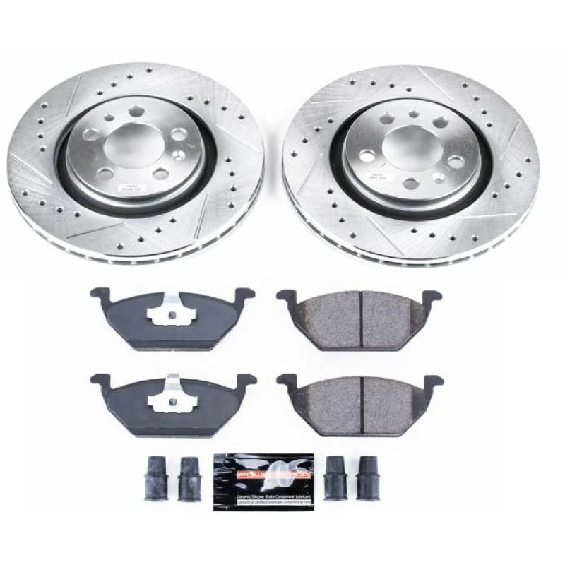 PowerStop Front Z23 Evolution Sport Brake Kit fits 1998 Volkswagen Beetle / 1999 Volkswagen Golf / 1998-1999 Volkswagen Jetta