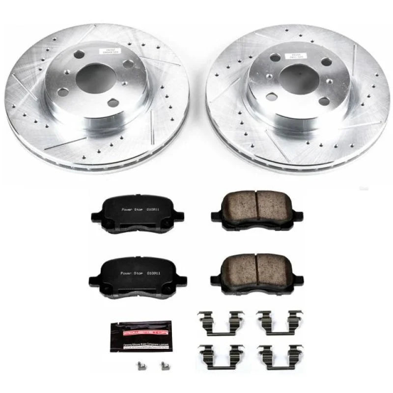 PowerStop Front Z23 Evolution Sport Brake Kit fits 1998-2002 Chevrolet Prizm / 1998-2002 Toyota Corolla Ce / 2001 2002 Toy...