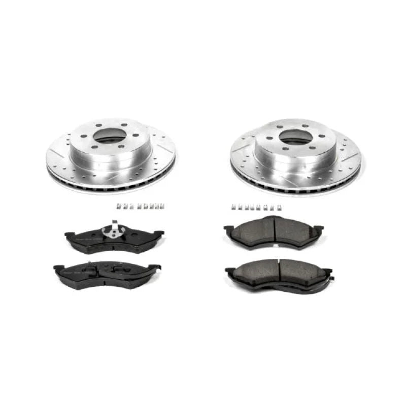 PowerStop Front Z23 Evolution Sport Brake Kit fits 1999 Dodge Dakota / 1998-1999 Dodge DURANGO - Main Product View